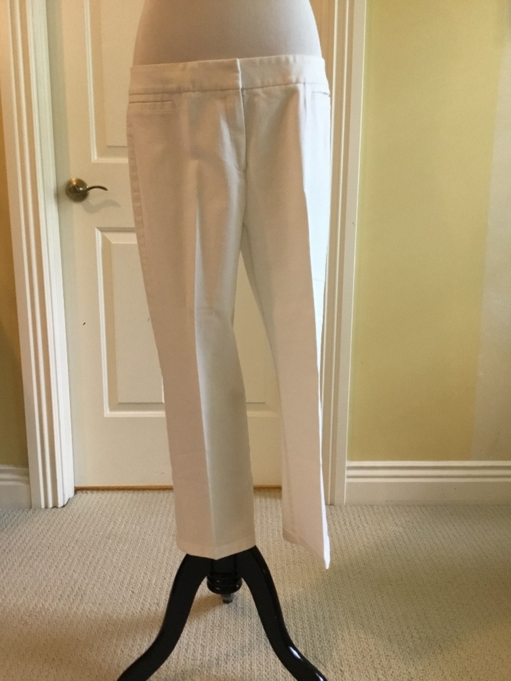 Lafayette 148 New York White Tailored Ankle Pants